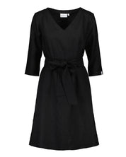 Vera Dress Leinenkleid, Schwarz