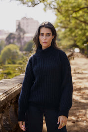 Robin Mohair Knit, Black