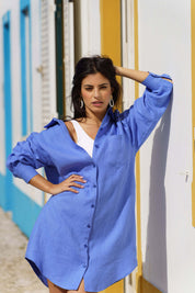 Savanna Shirt, Marina Blue