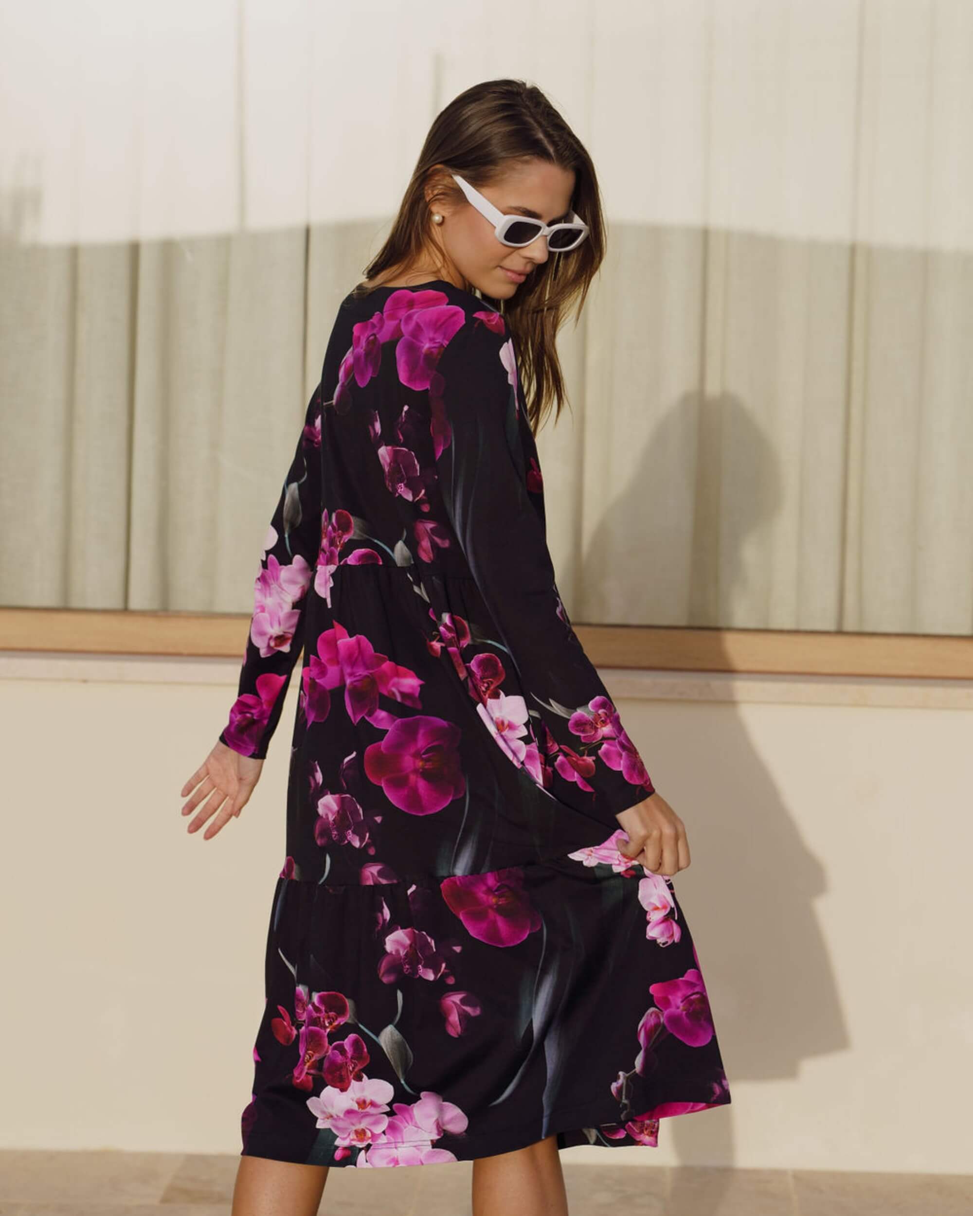 Amélie Dress kerrosmekko, Orchid