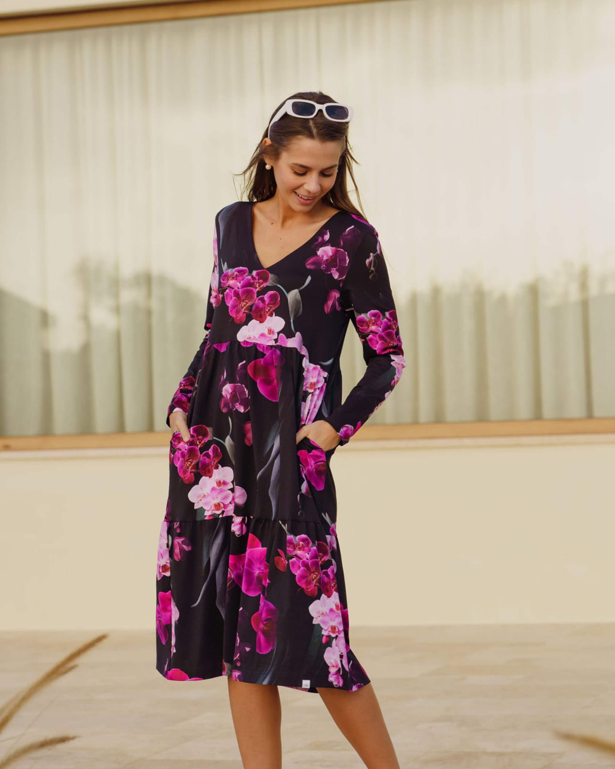 Amélie Dress kerrosmekko, Orchid