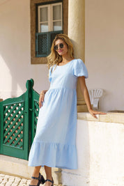 Astrid Dress, Sky Blue