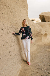 Casual Chic Print Shirt, Luna