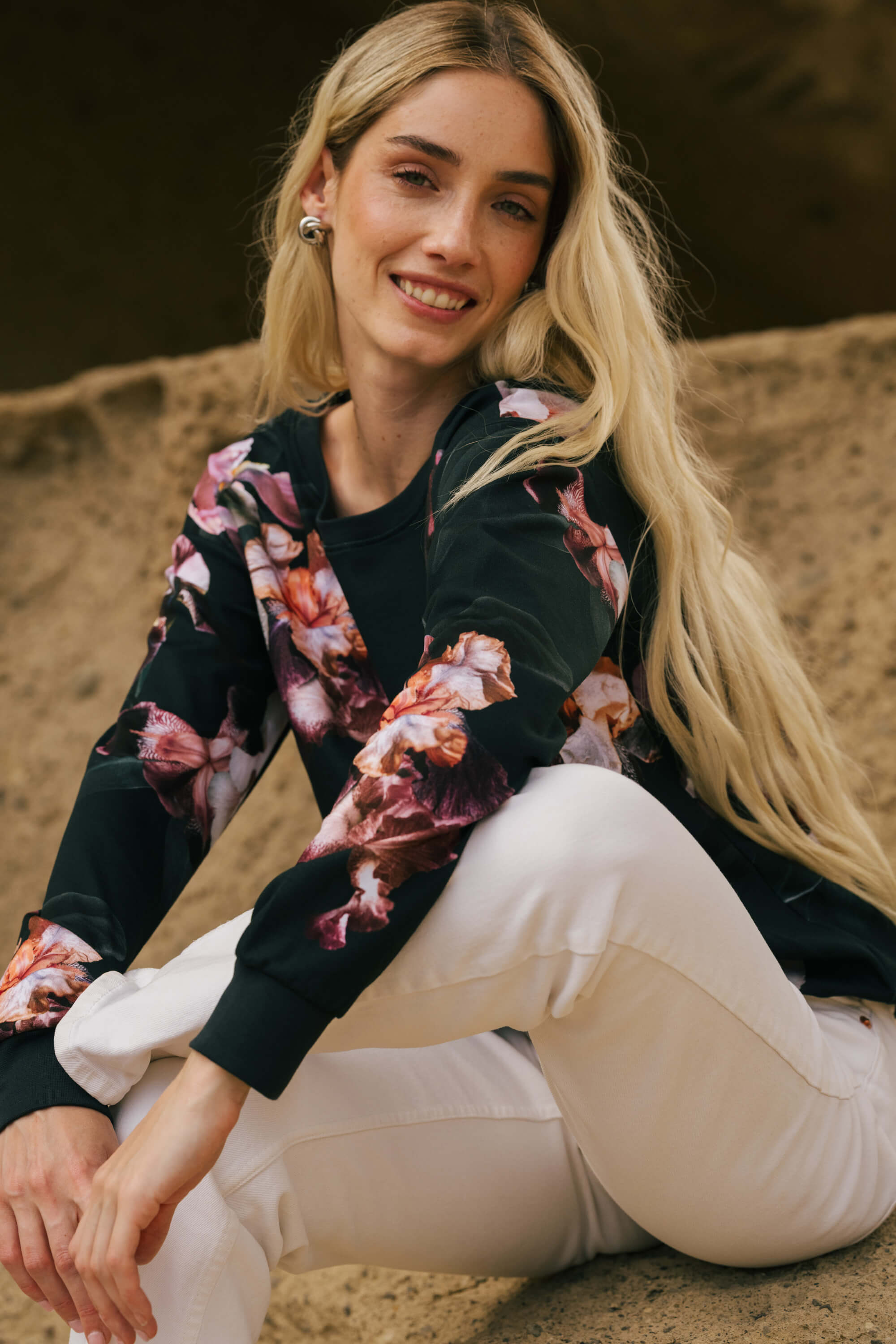 Casual Chic Print Shirt, Luna