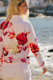 Casual Chic Print Shirt, Sorbet