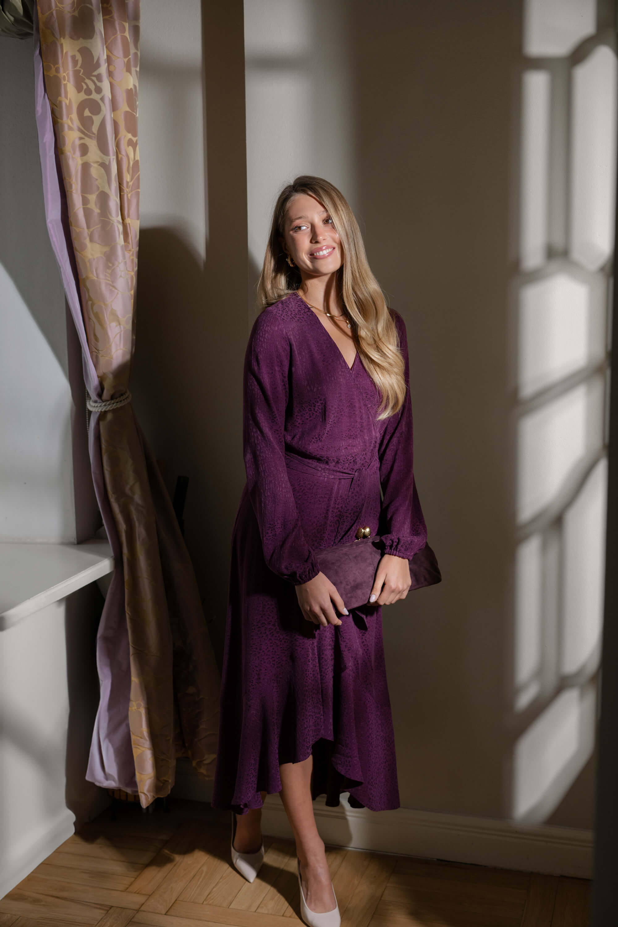 Eloise Dress, Plum