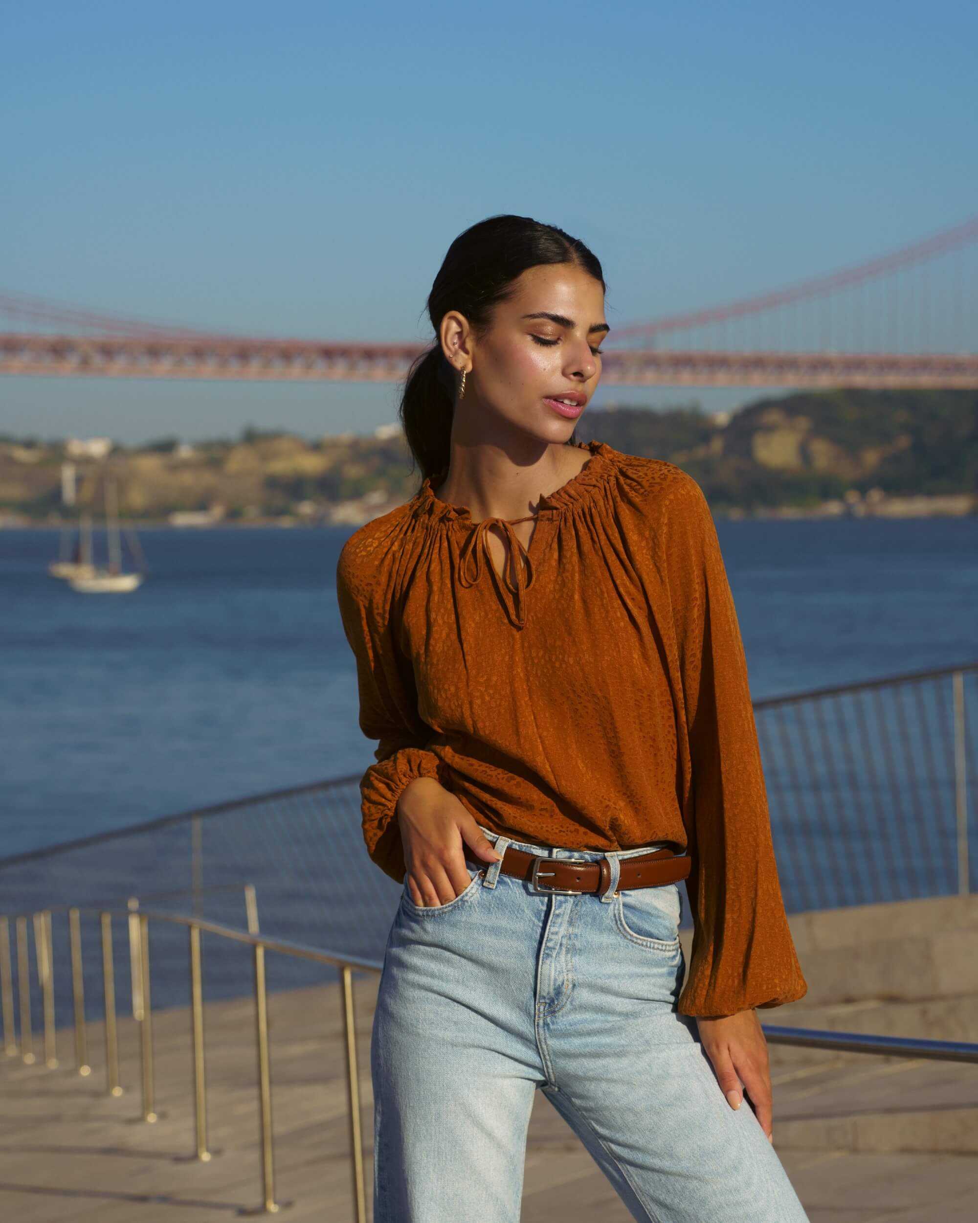 Paloma Blouse, Golden Leo