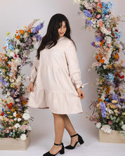Hailey Dress, Sandshell