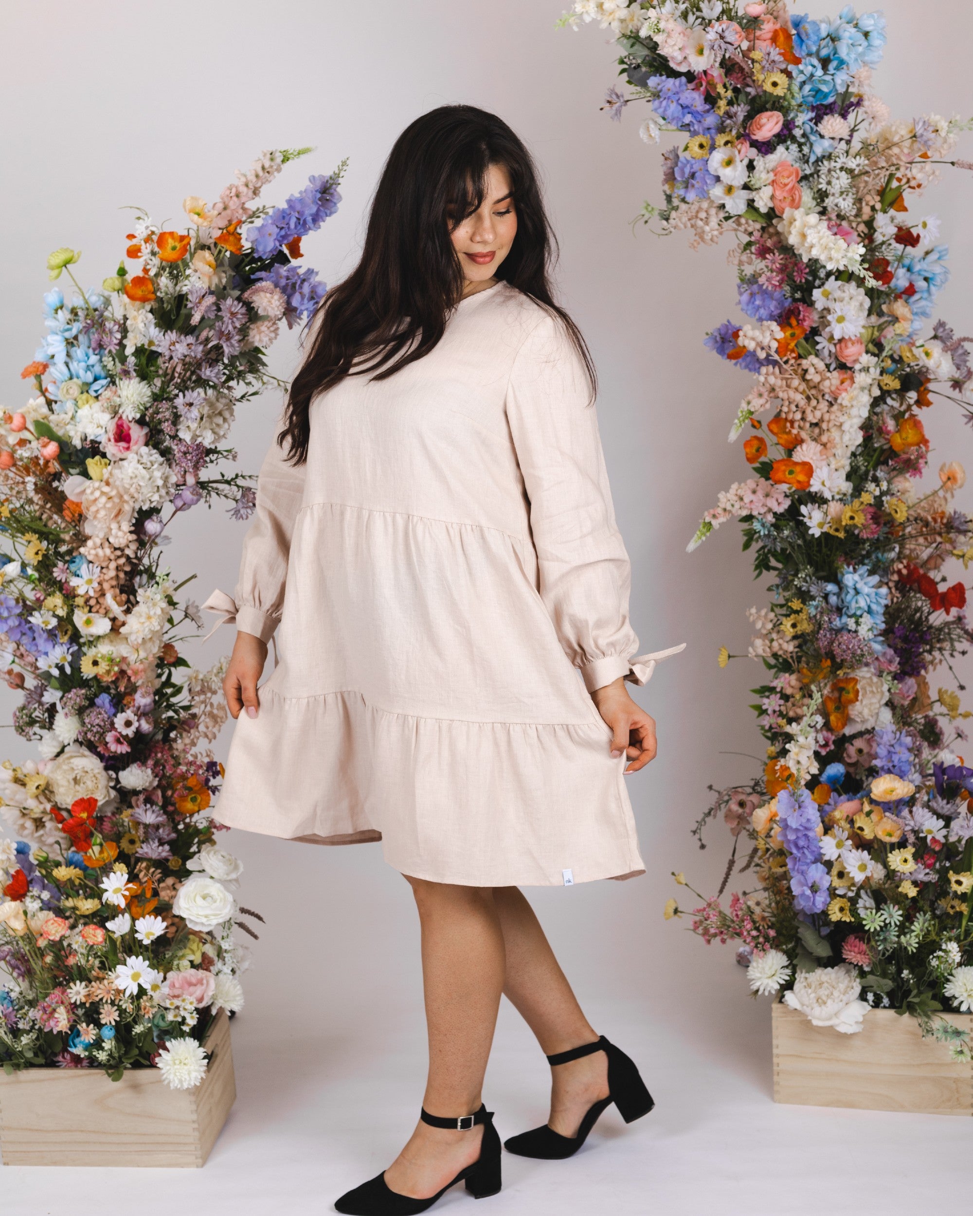 Hailey Dress, Sandshell