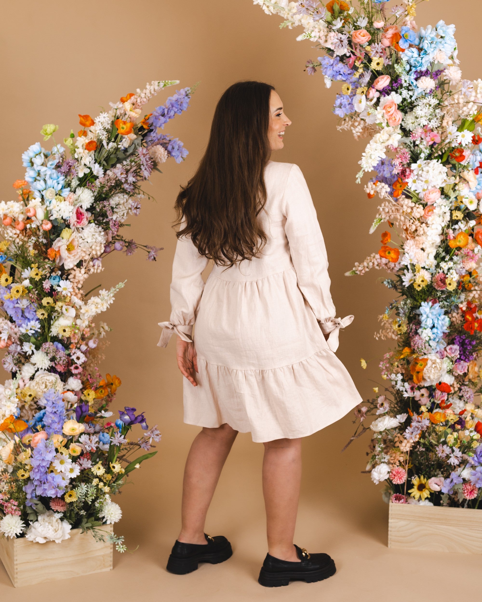 Hailey Dress, Sandshell