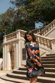 Hailey Dress, Copper Flower