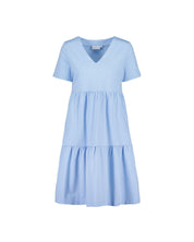 Cotton Layered Dress, Serenity Blue
