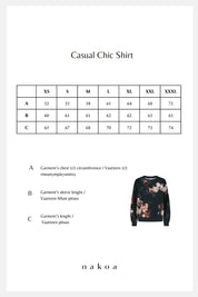 Casual Chic Print Shirt, Luna