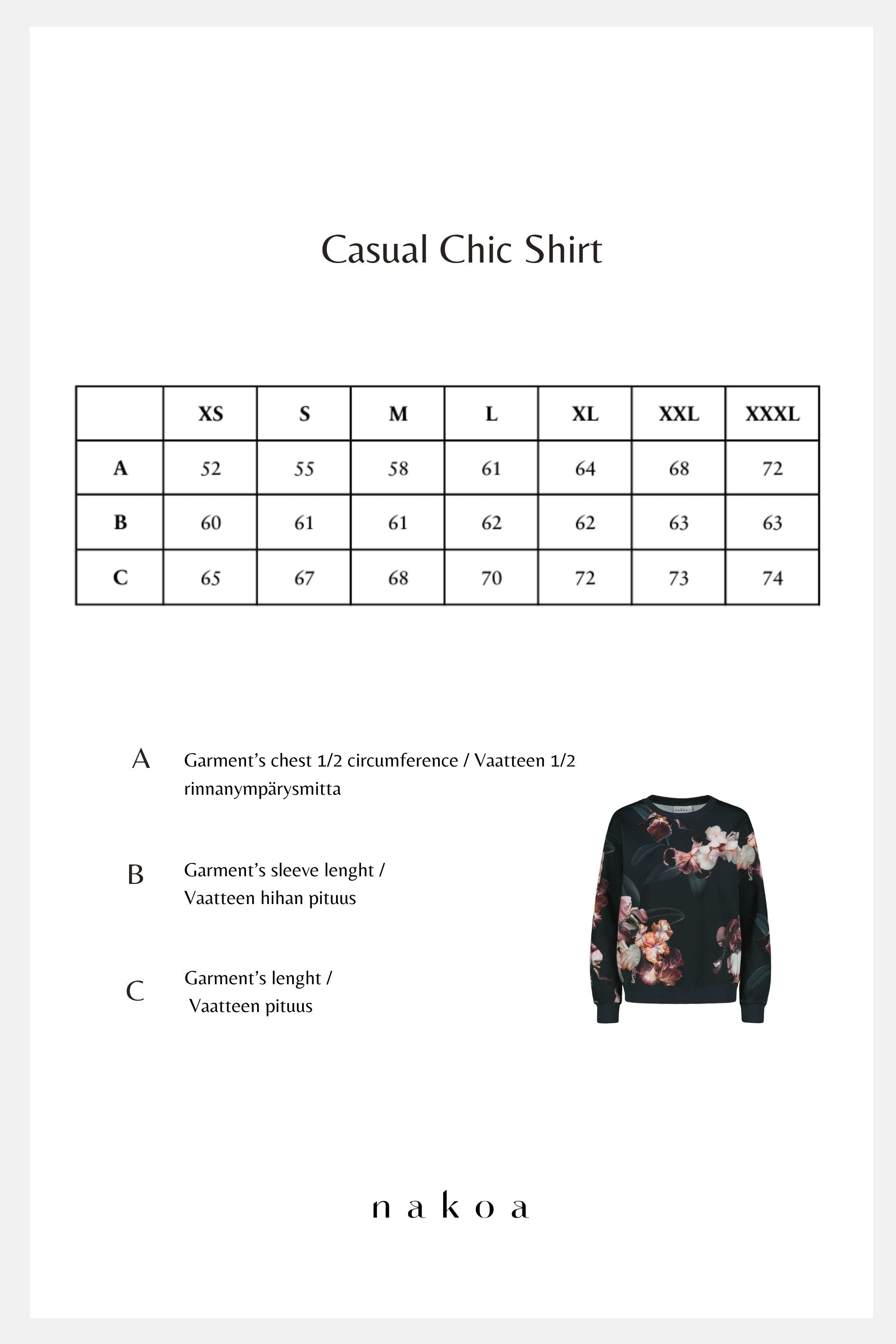 Casual Chic Print Shirt, Luna