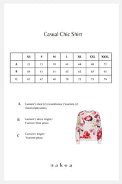 Casual Chic Print Shirt, Sorbet