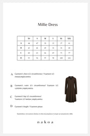 Millie Dress, Espresso