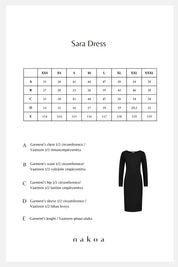 Sara Dress, Black