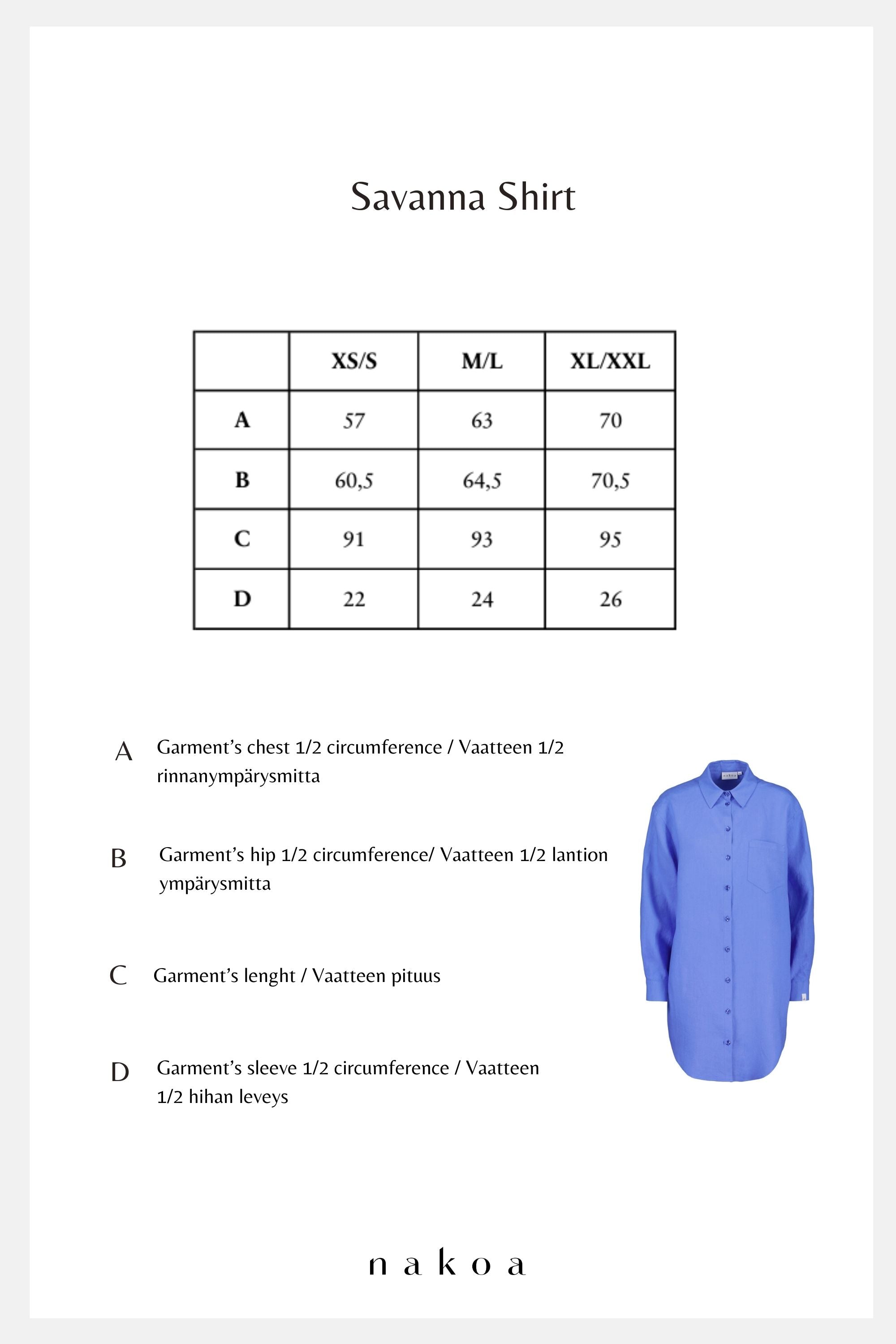 Savanna Shirt, Marina Blue