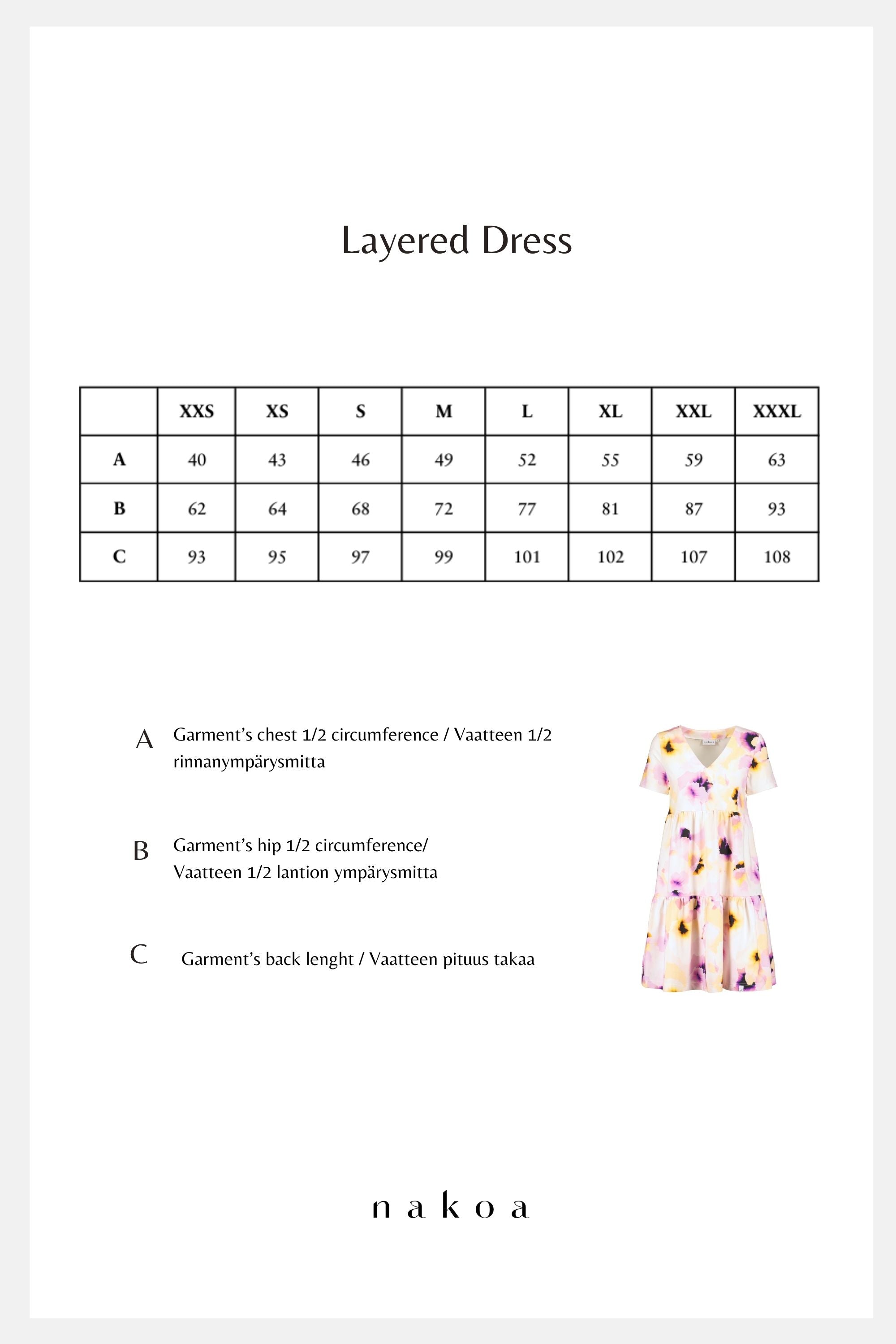 Layered dress, Amber