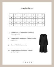 Amélie Dress kerrosmekko, Black