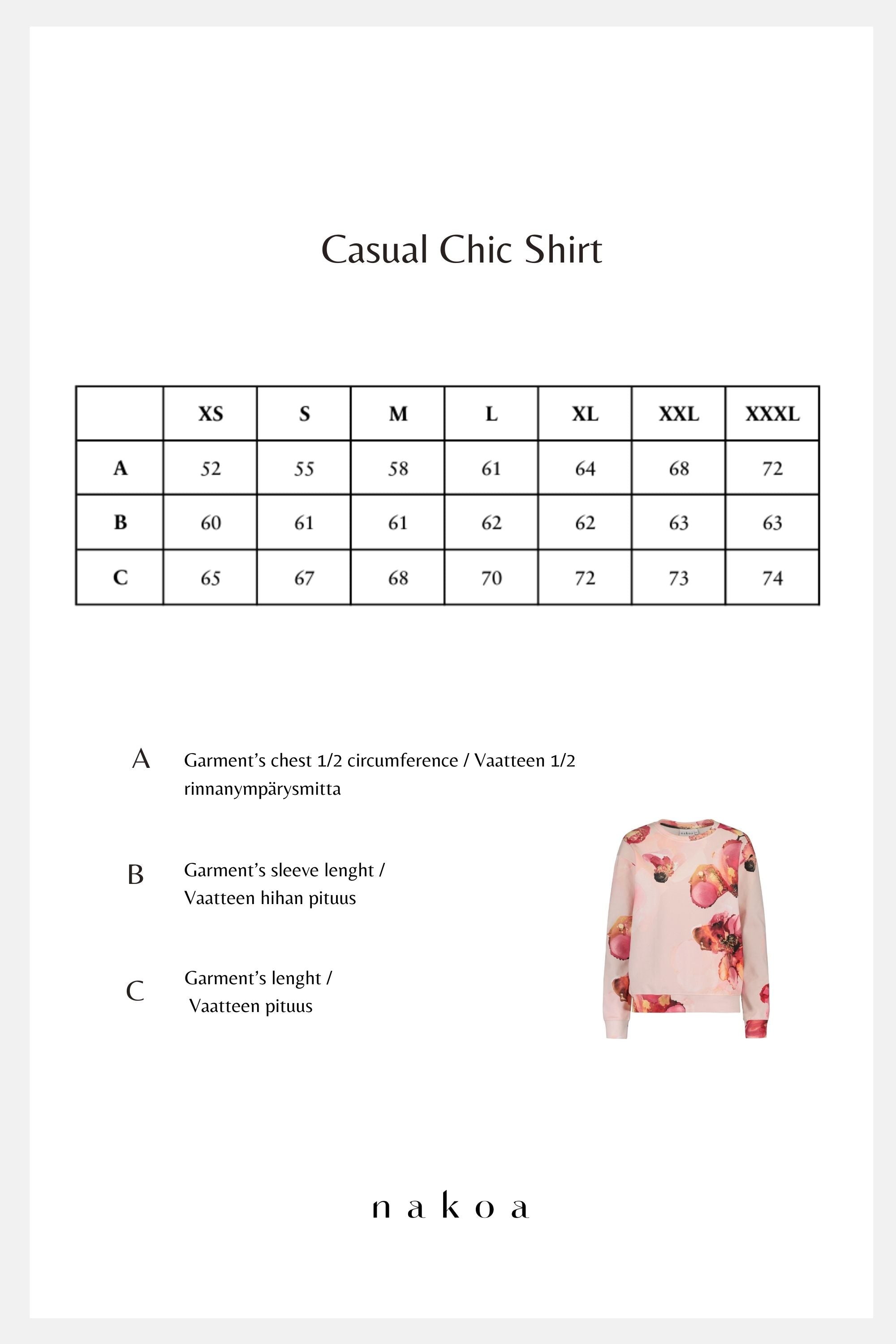 Casual Chic Print Shirt, Rosée