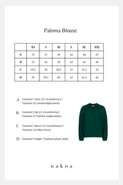 Paloma Blouse, Emerald