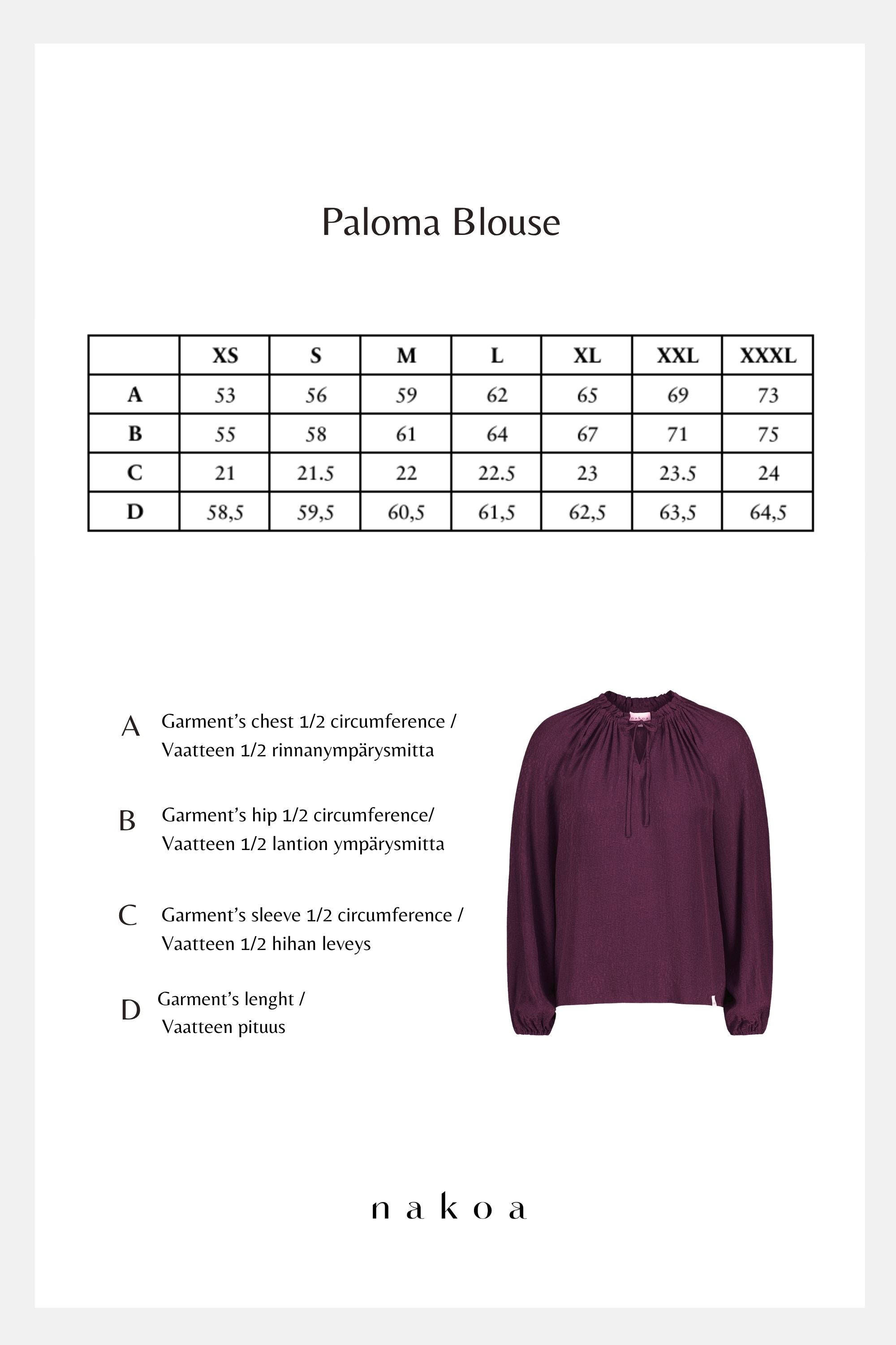 Paloma Blouse, Plum