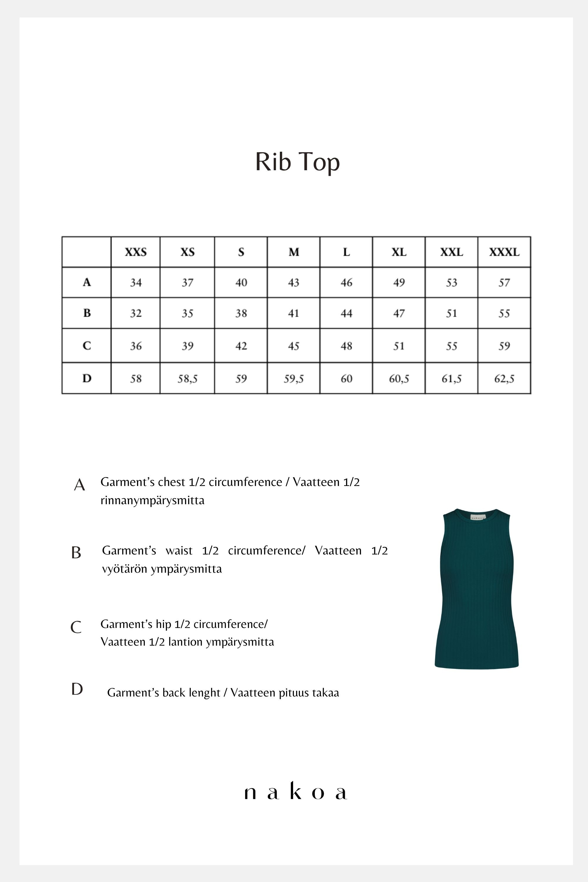 Rib Top, Black