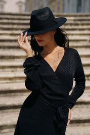 Eloise Dress, Black Leo