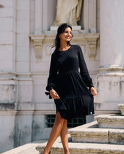 Hailey Dress, Black Leo