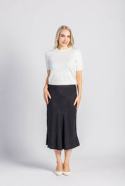 Classic Midi Skirt, Black Leo