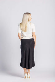 Classic Midi Skirt, Black Leo