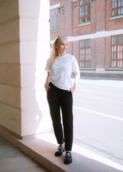 Comfy Straight Pants, Black