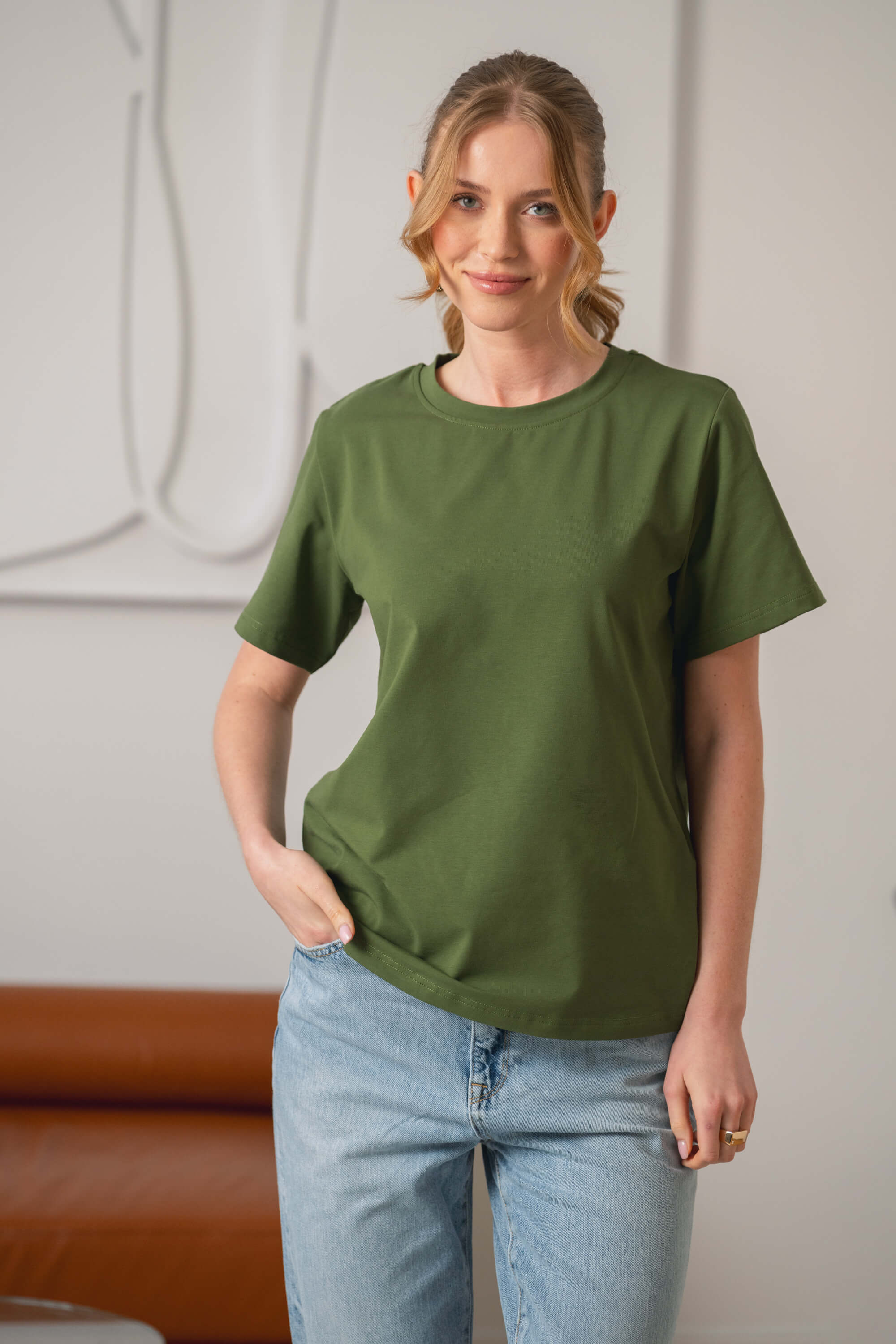 Emilia T-Shirt, Chive