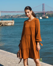Hailey Dress, Golden Leo