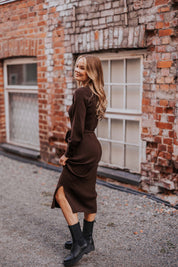 Leona Dress, Espresso