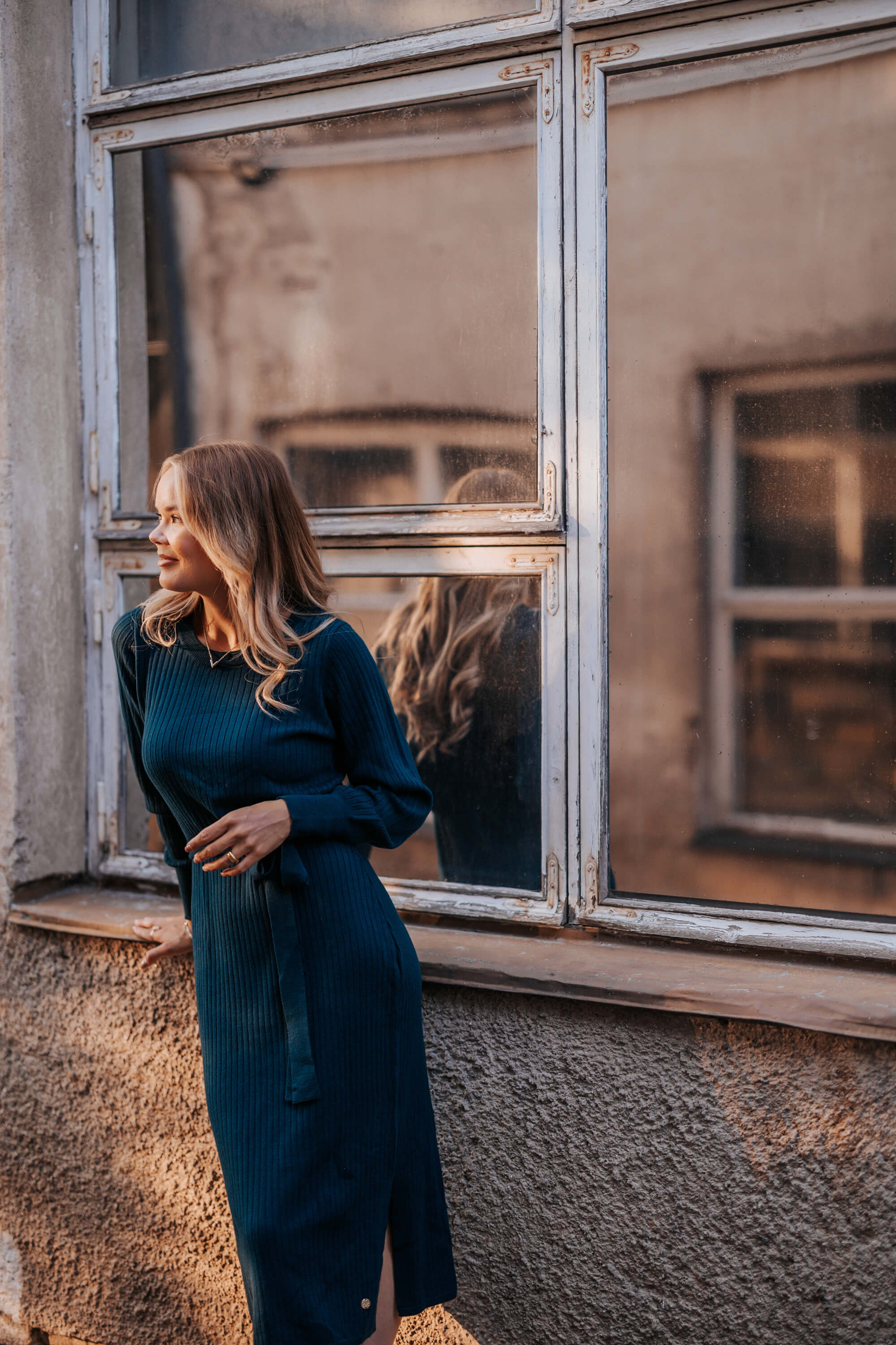 Leona Dress, Teal
