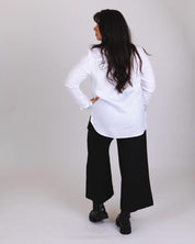 Culottes pellavahousut, Black