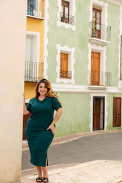 Mira Dress, Teal