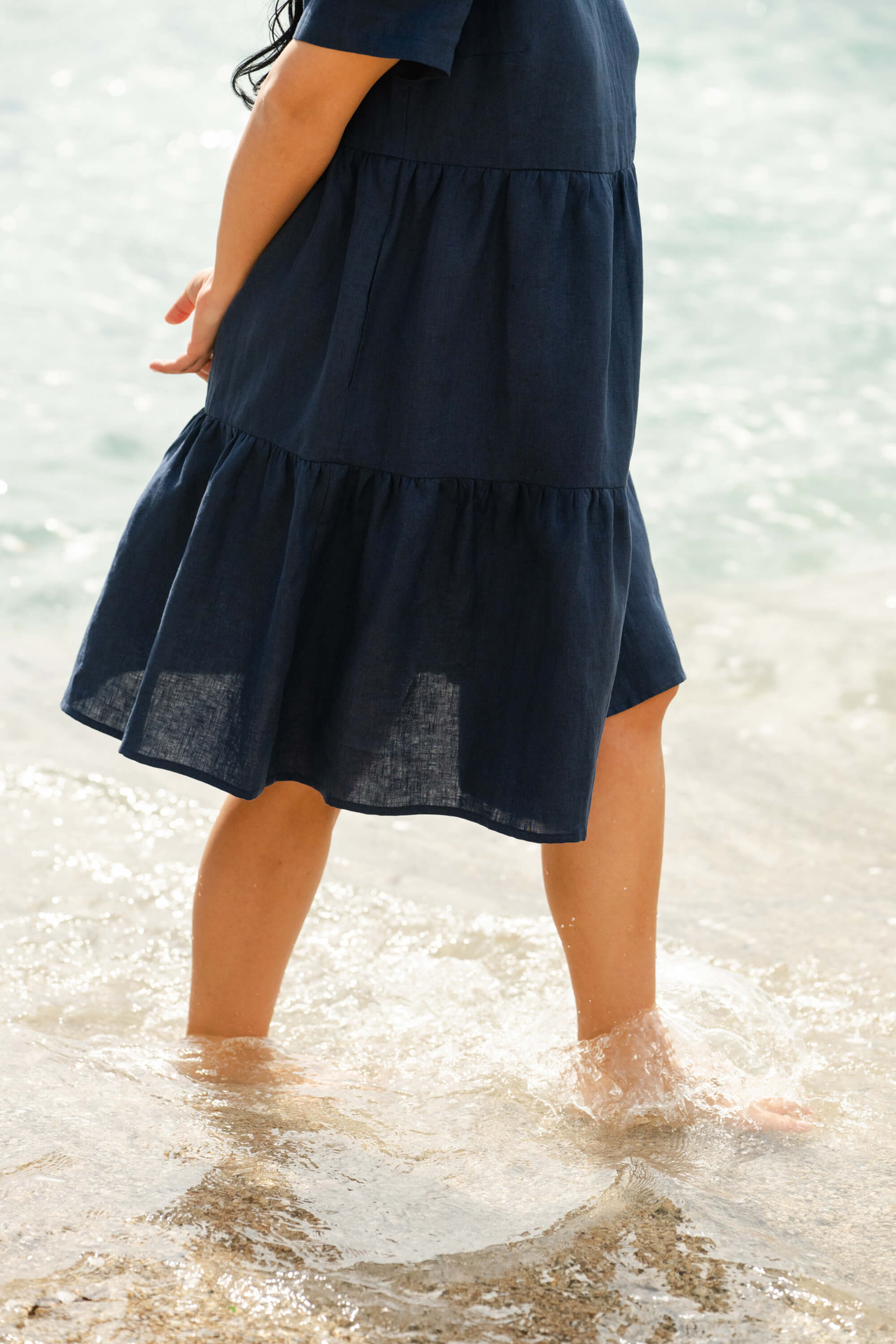 Olivia Dress, Oxford Navy