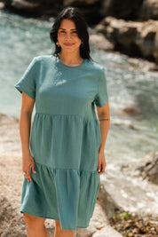 Olivia Dress, Silver Pine