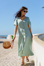 Penelope Dress, Desert Sage