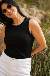 Rib Top, Black