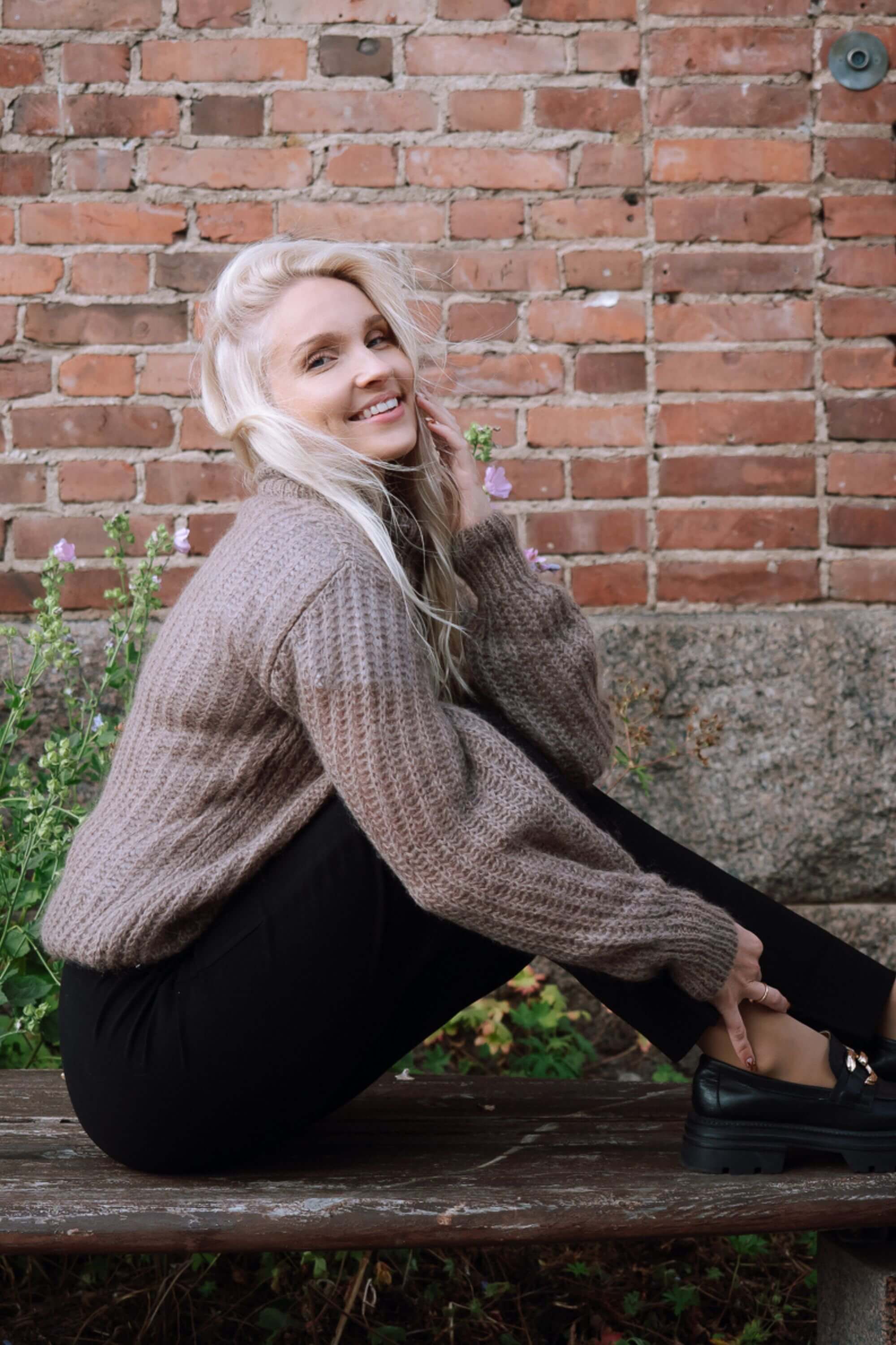 Robin Mohair Knit, Smoky Taupe