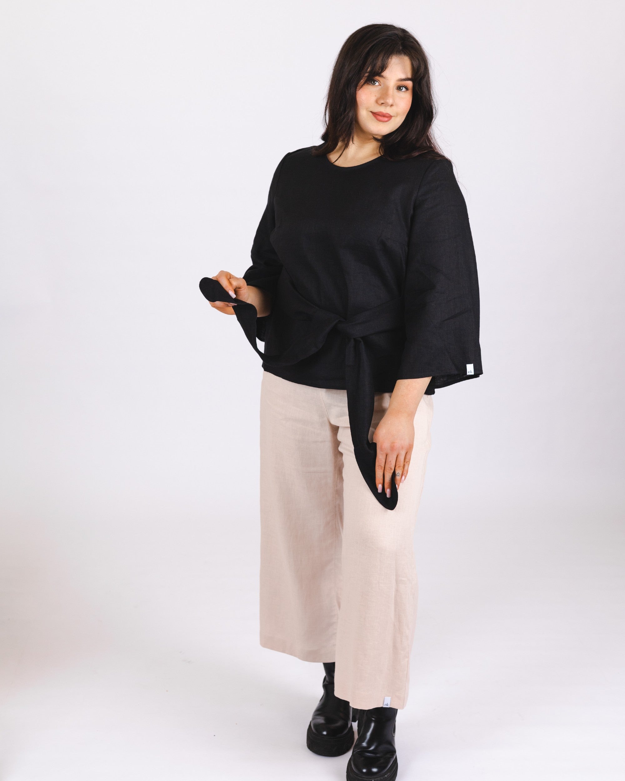 Culottes pellavahousut, Sandshell