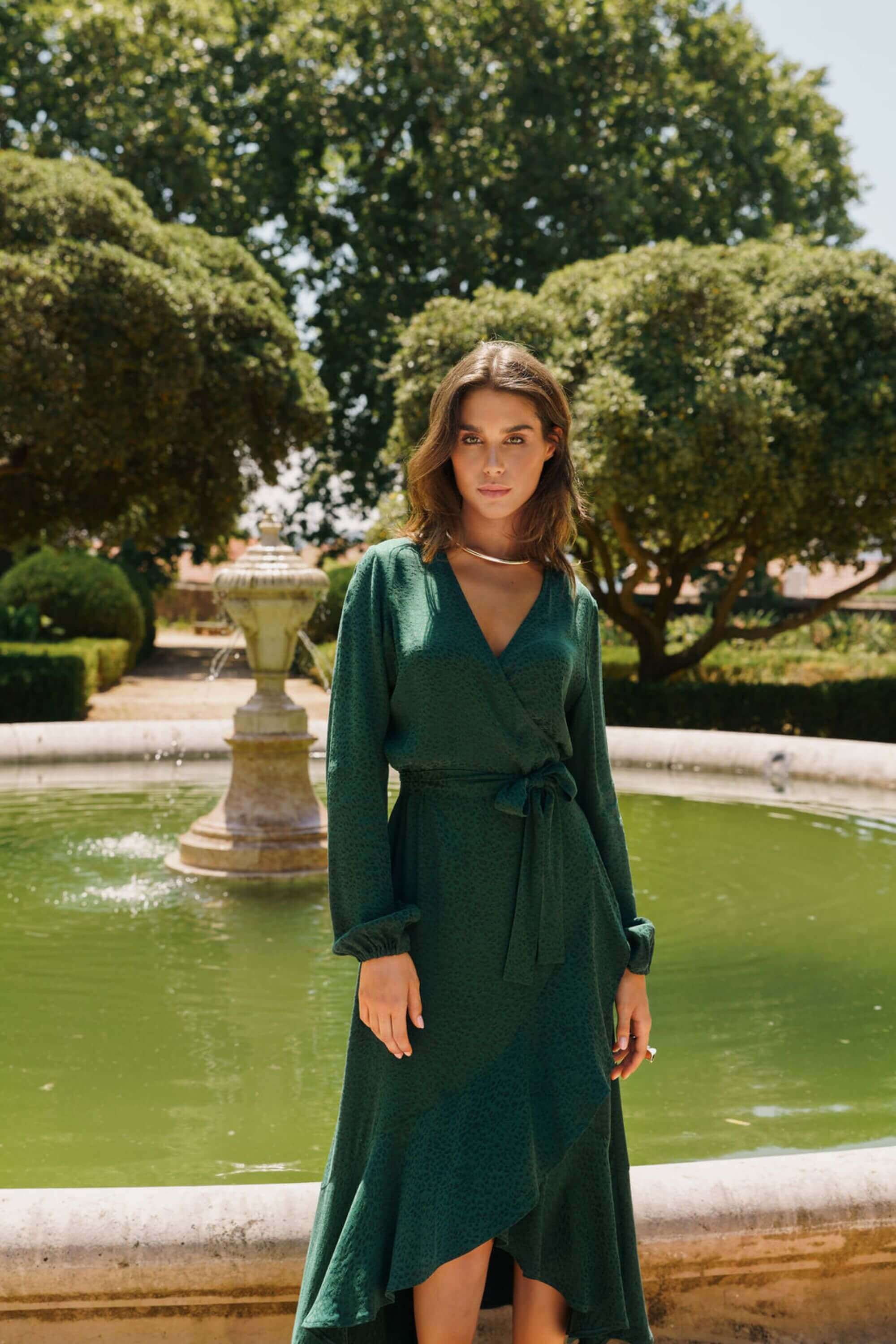 Eloise Dress, Emerald