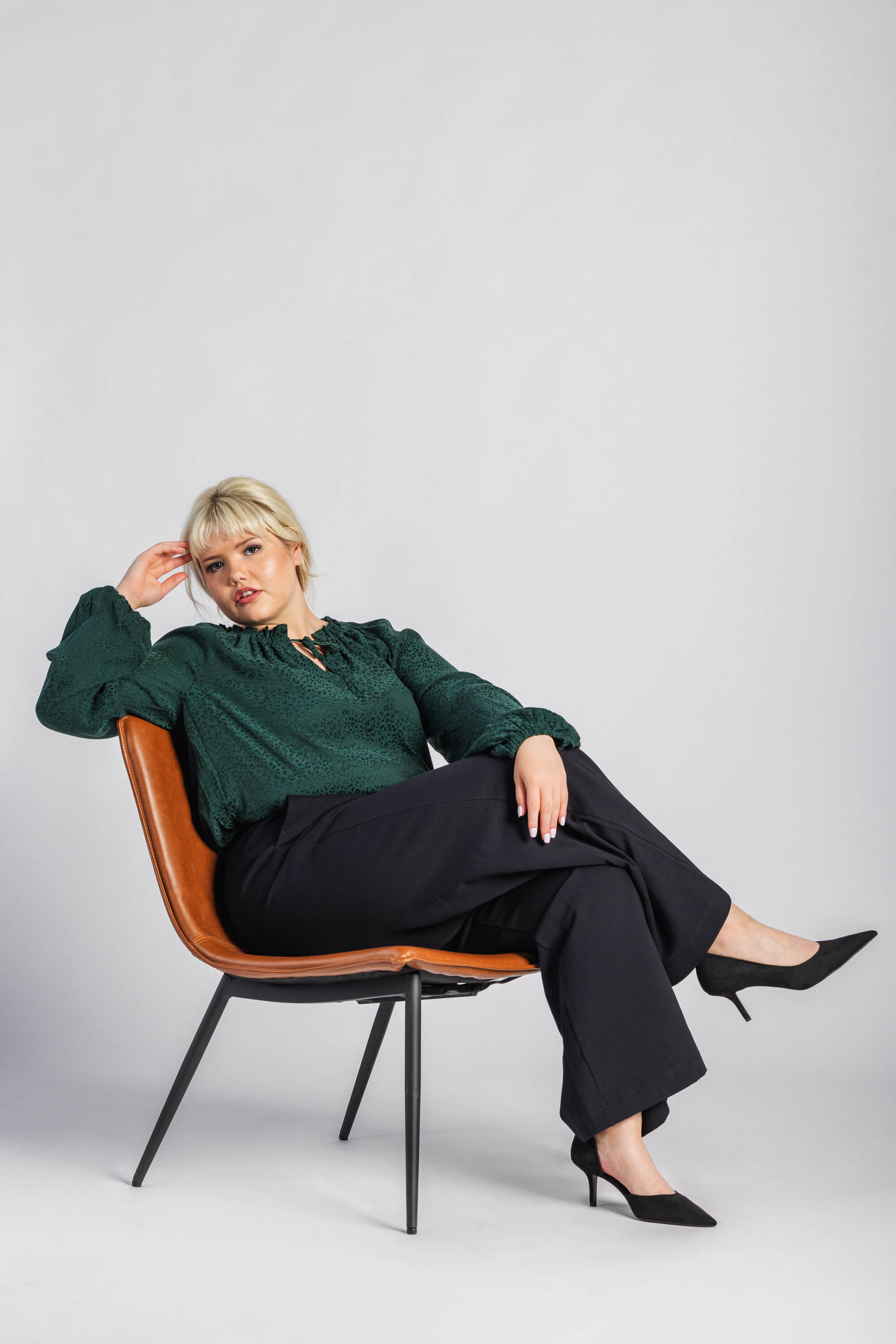 Paloma Blouse, Emerald