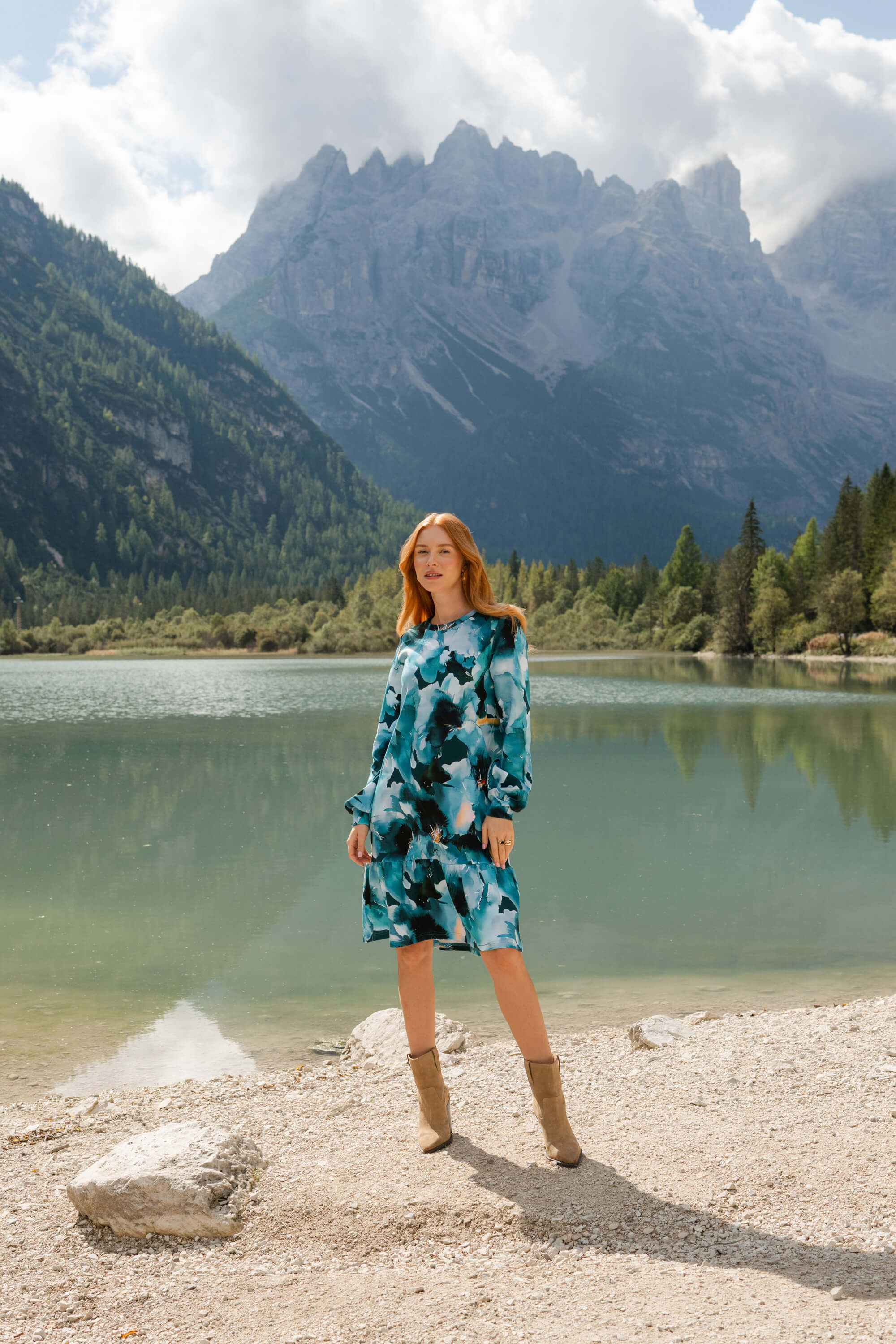 Poppy Dress, Blue Iris