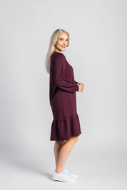 Poppy Dress, Burgundy