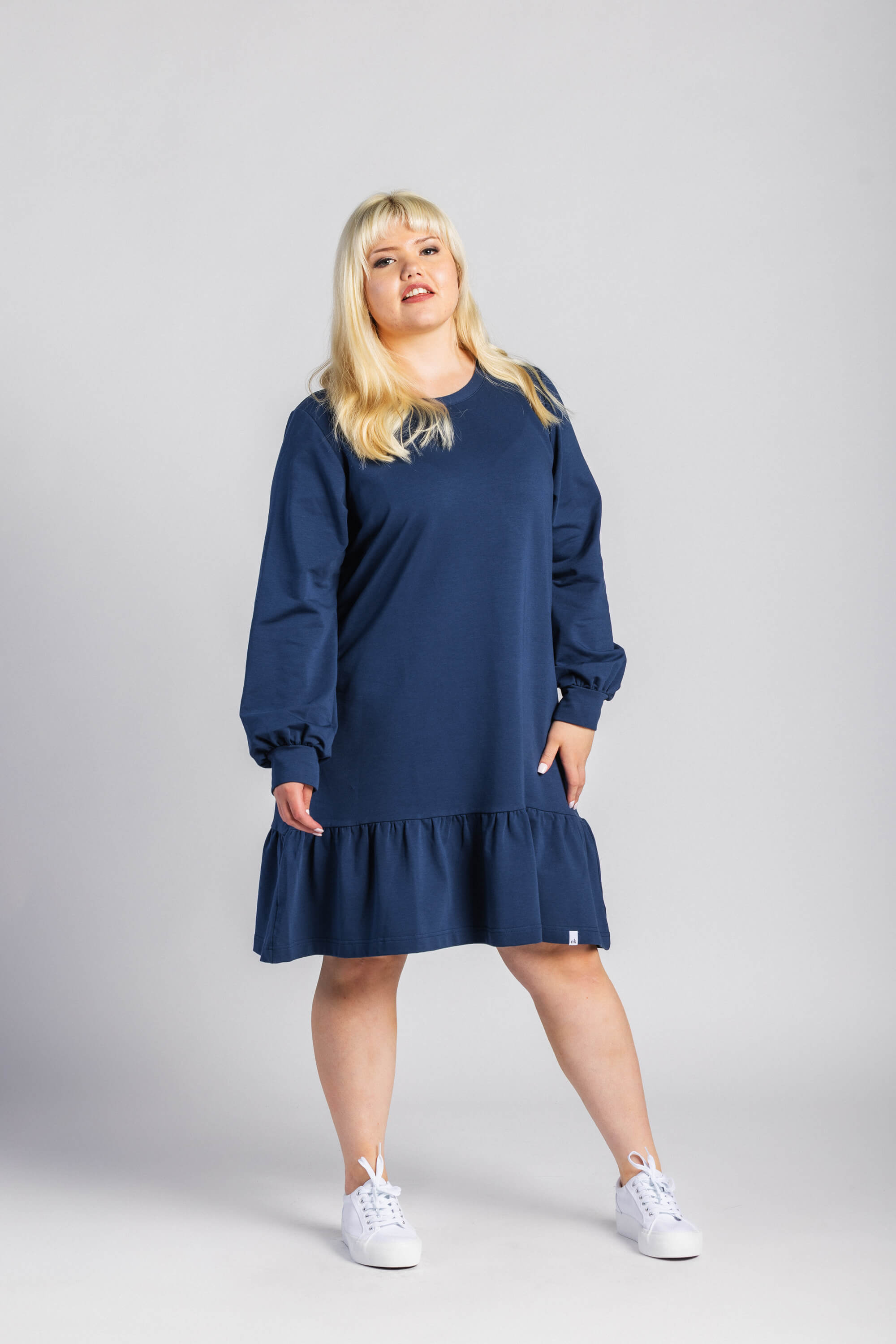 Poppy Dress, Dark Cobalt